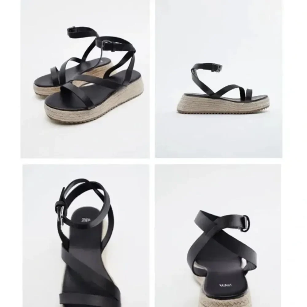 Zara Stappy Wedge platform sandals